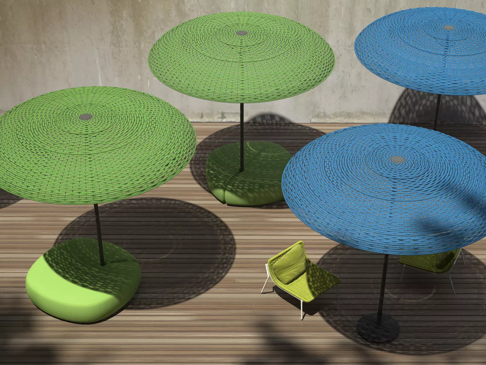 Mogambo umbrella on table 3D model_3