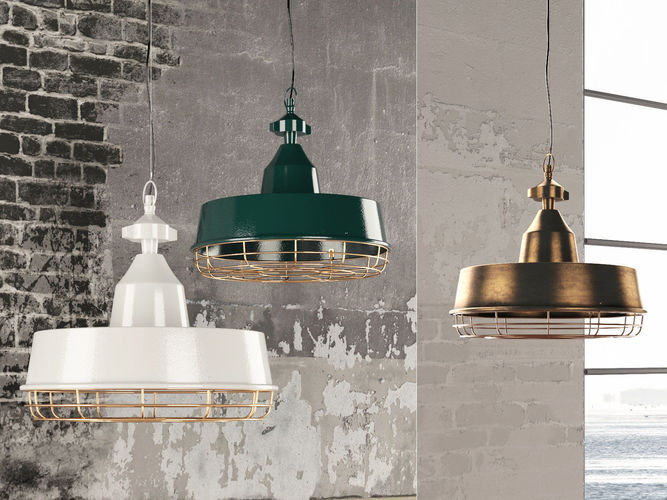 Gasby industrial pendant light 3D model