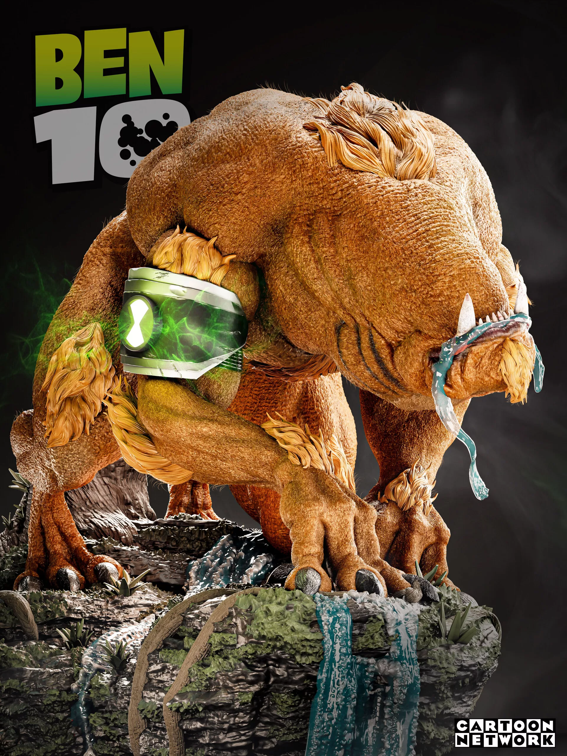 Wildmutt Alien Figurine Ben 10 Creature Diorama 3D print model