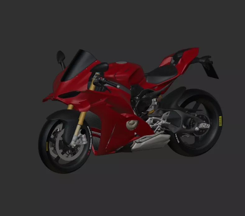 Ducati Panigale V4 2025 - 3D Printable STL Model 3D print model