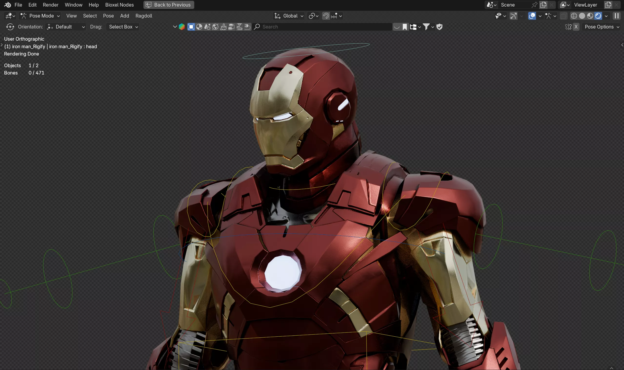 Ironman 3d model Free low-poly 3D model