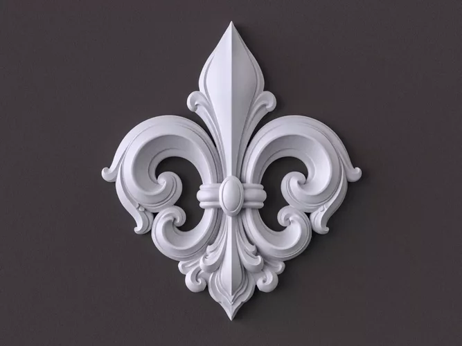 Fleur de Lis Architectural Ornament-04
