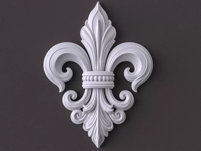 Fleur de Lis Architectural Ornament-08