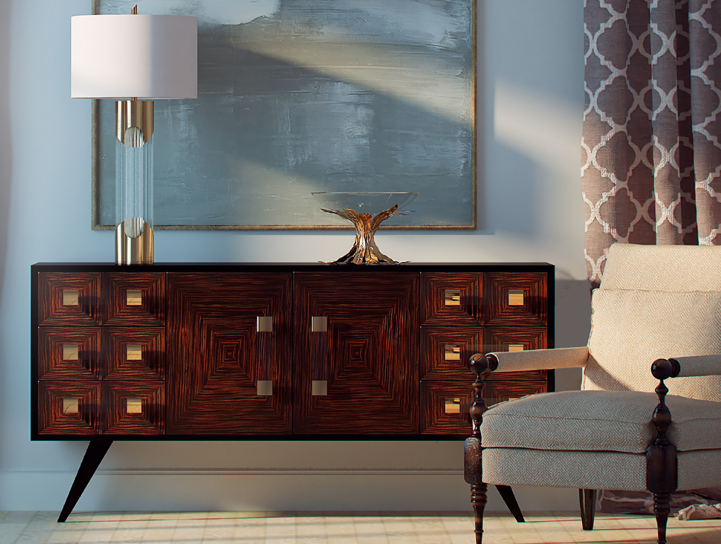 Decorative symphony set 3D model_4