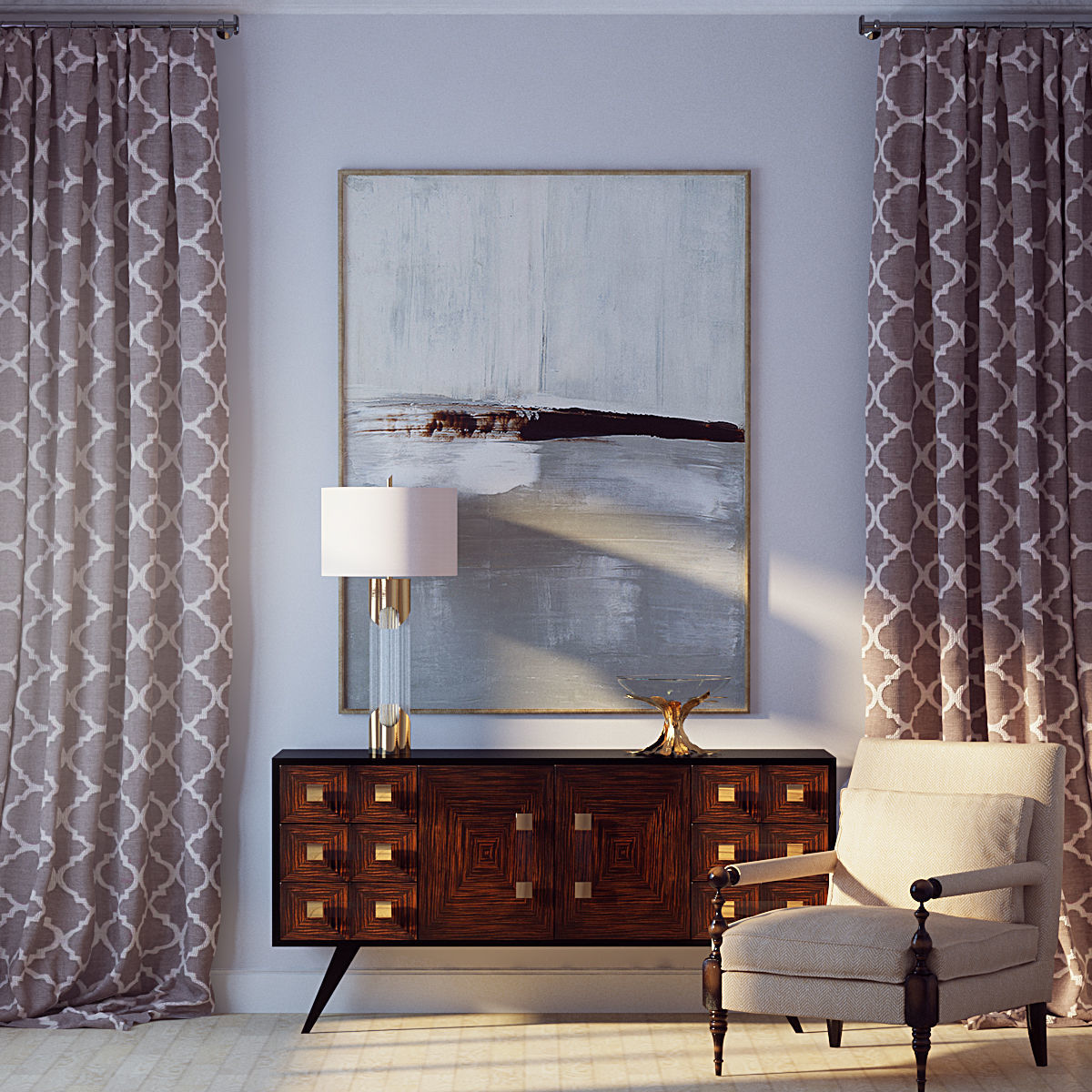 Decorative symphony set 3D model_1