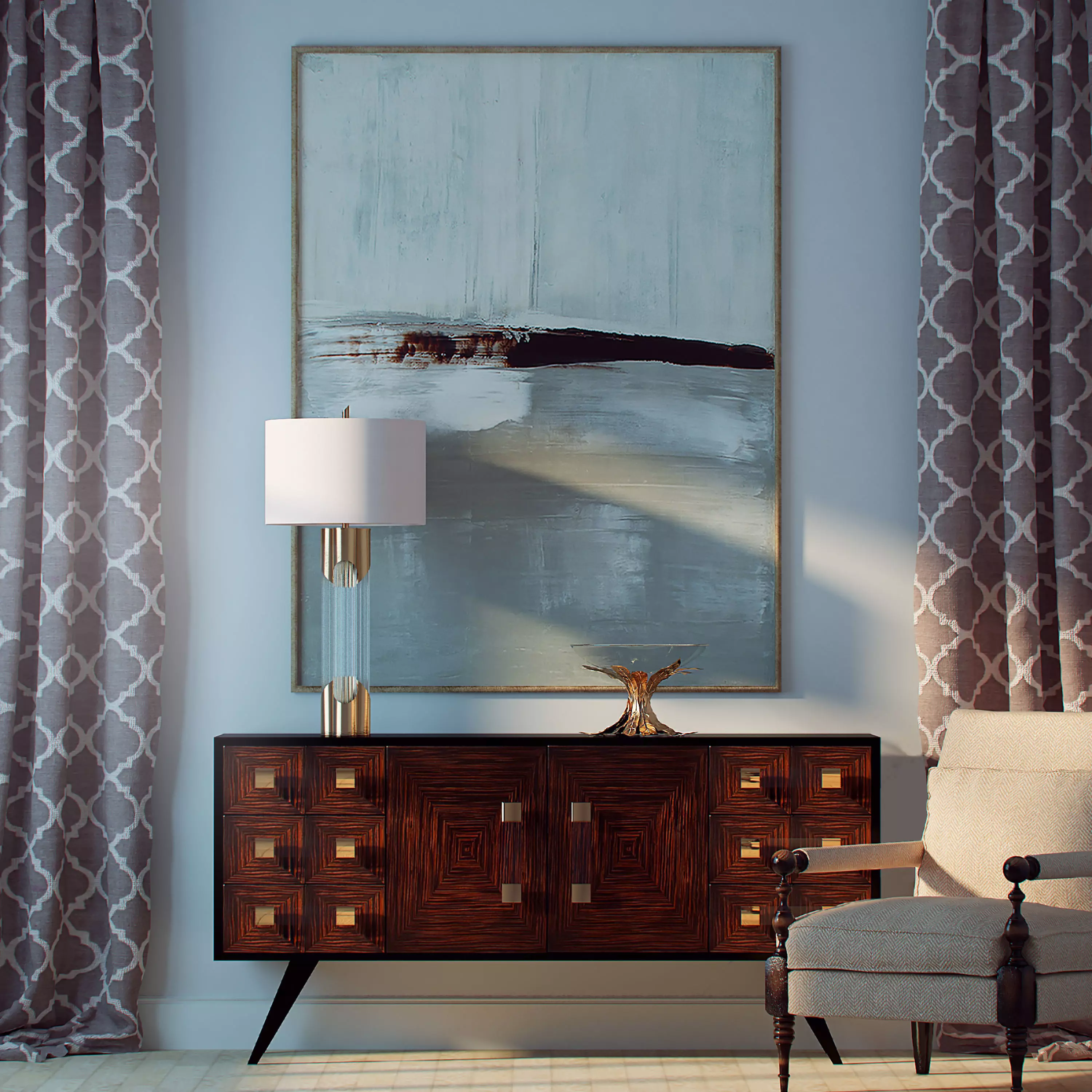 Decorative symphony set 3D model_0