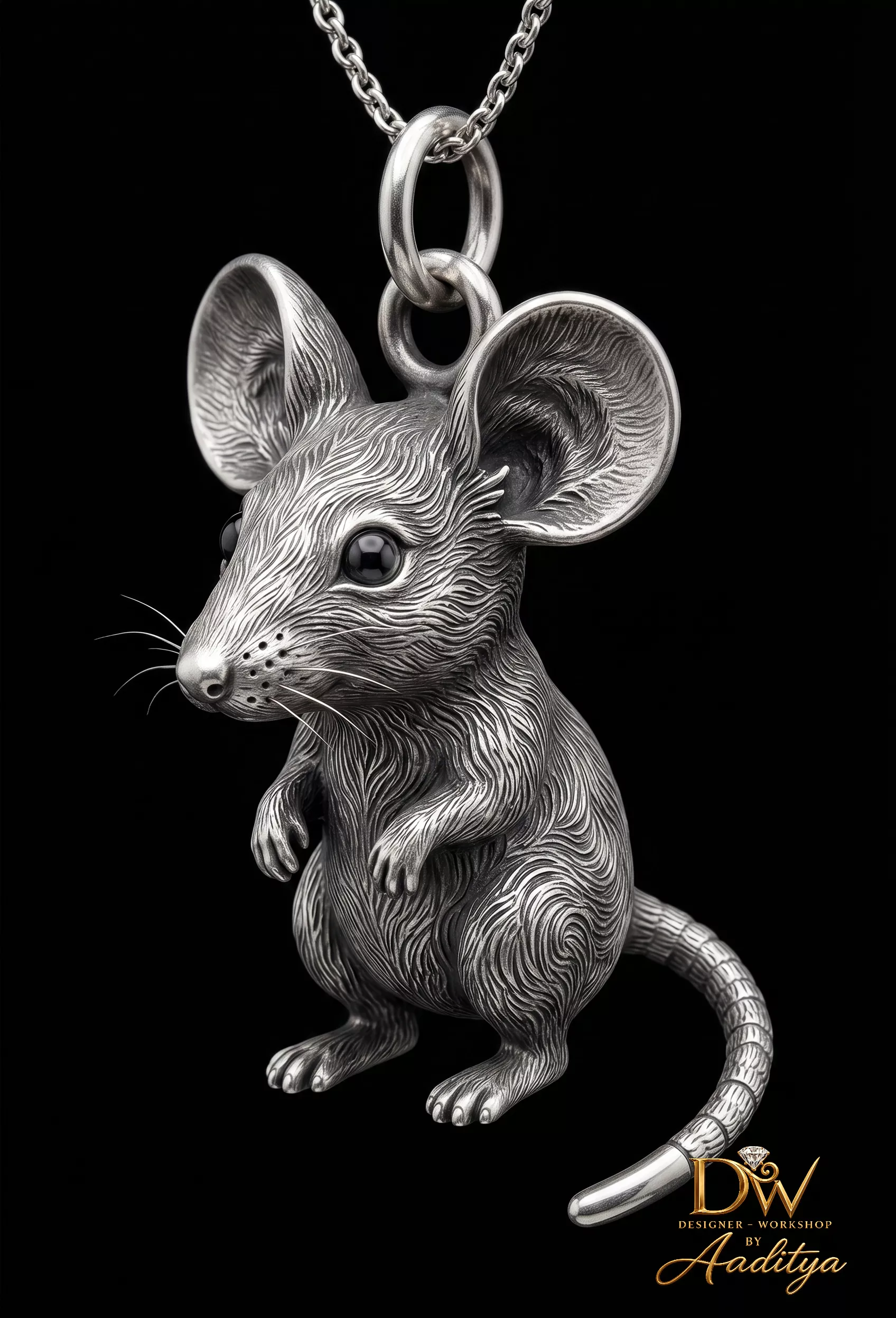 Cute Mouse Pendant 3D print model