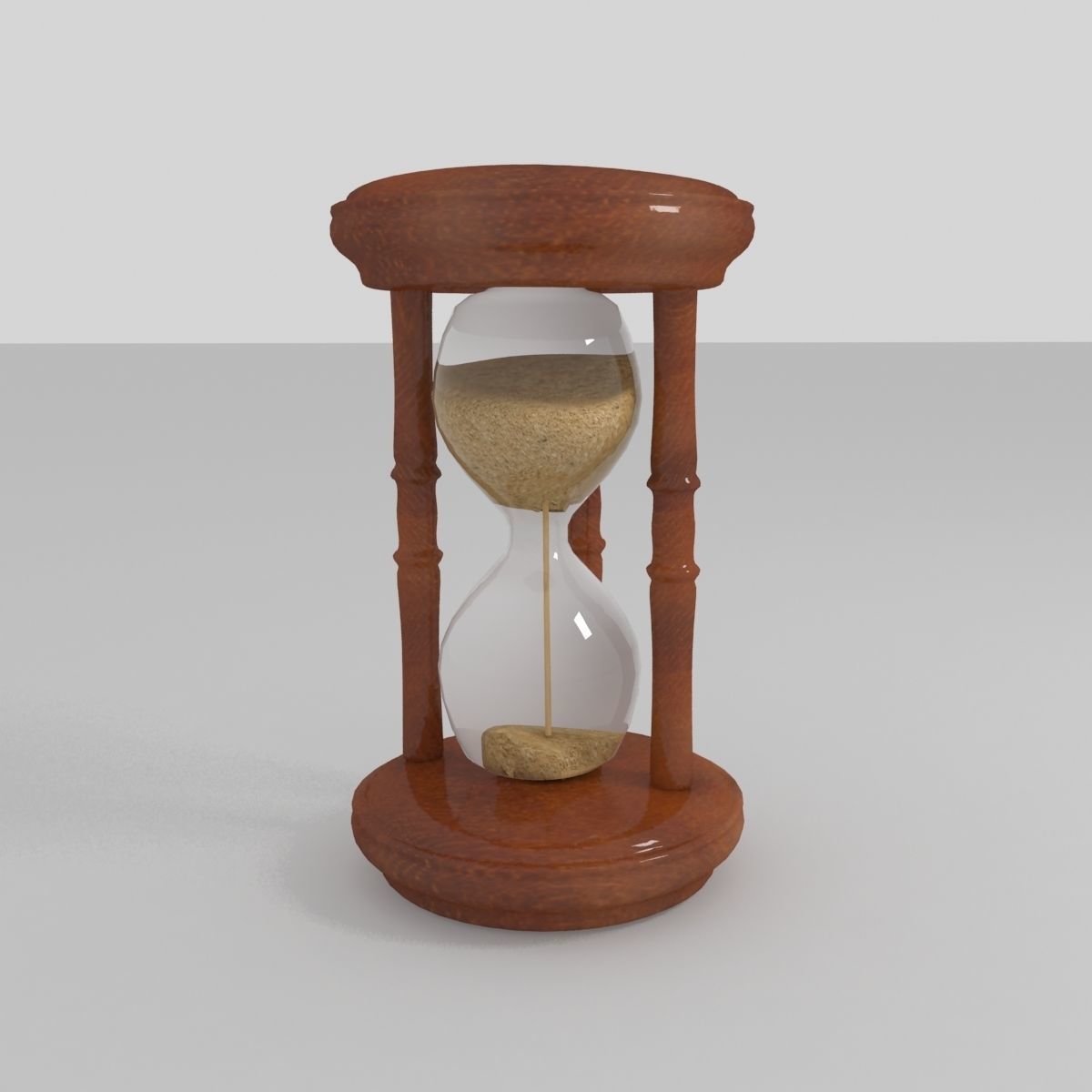 Hourglass sand Low-poly 3D model_3
