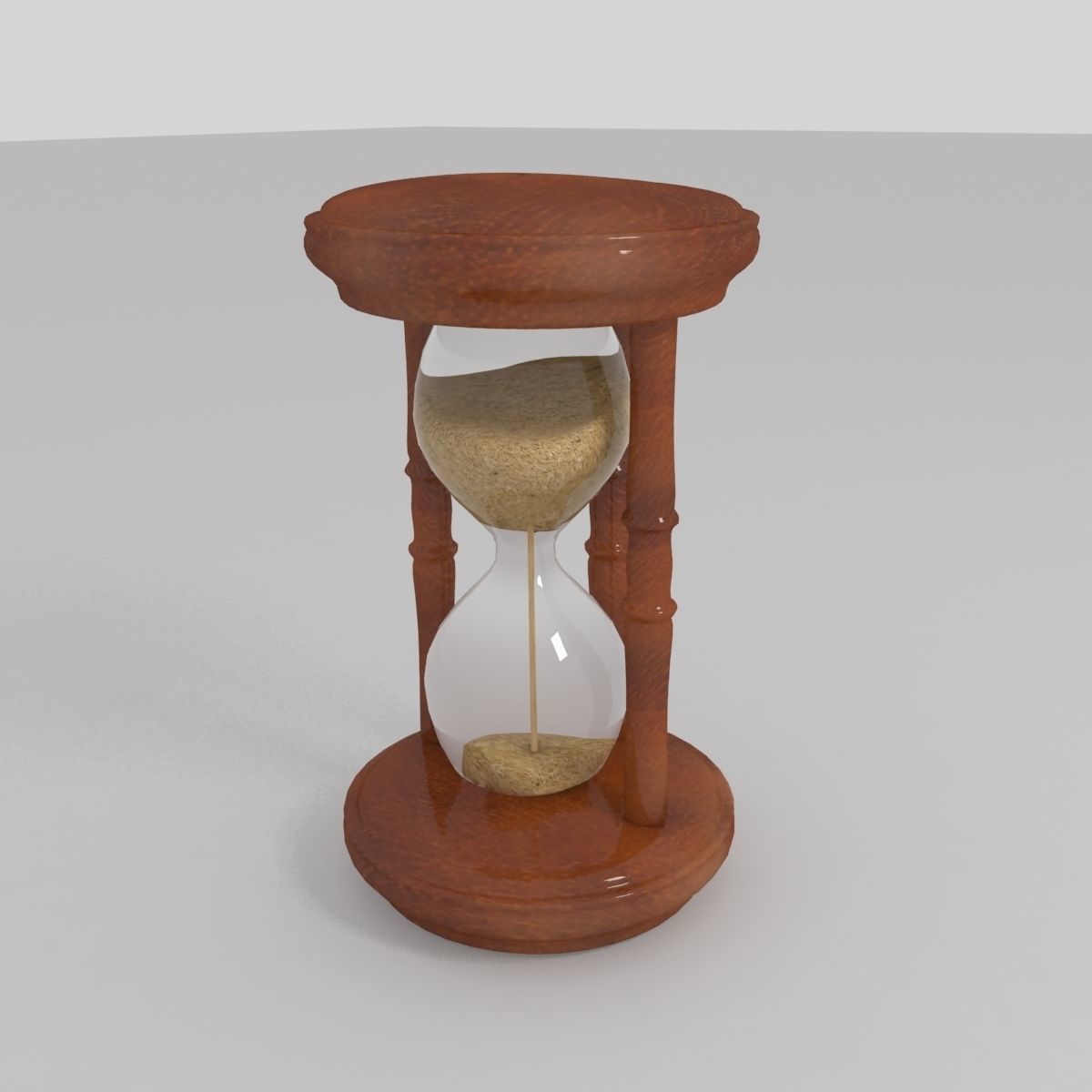 Hourglass sand Low-poly 3D model_2