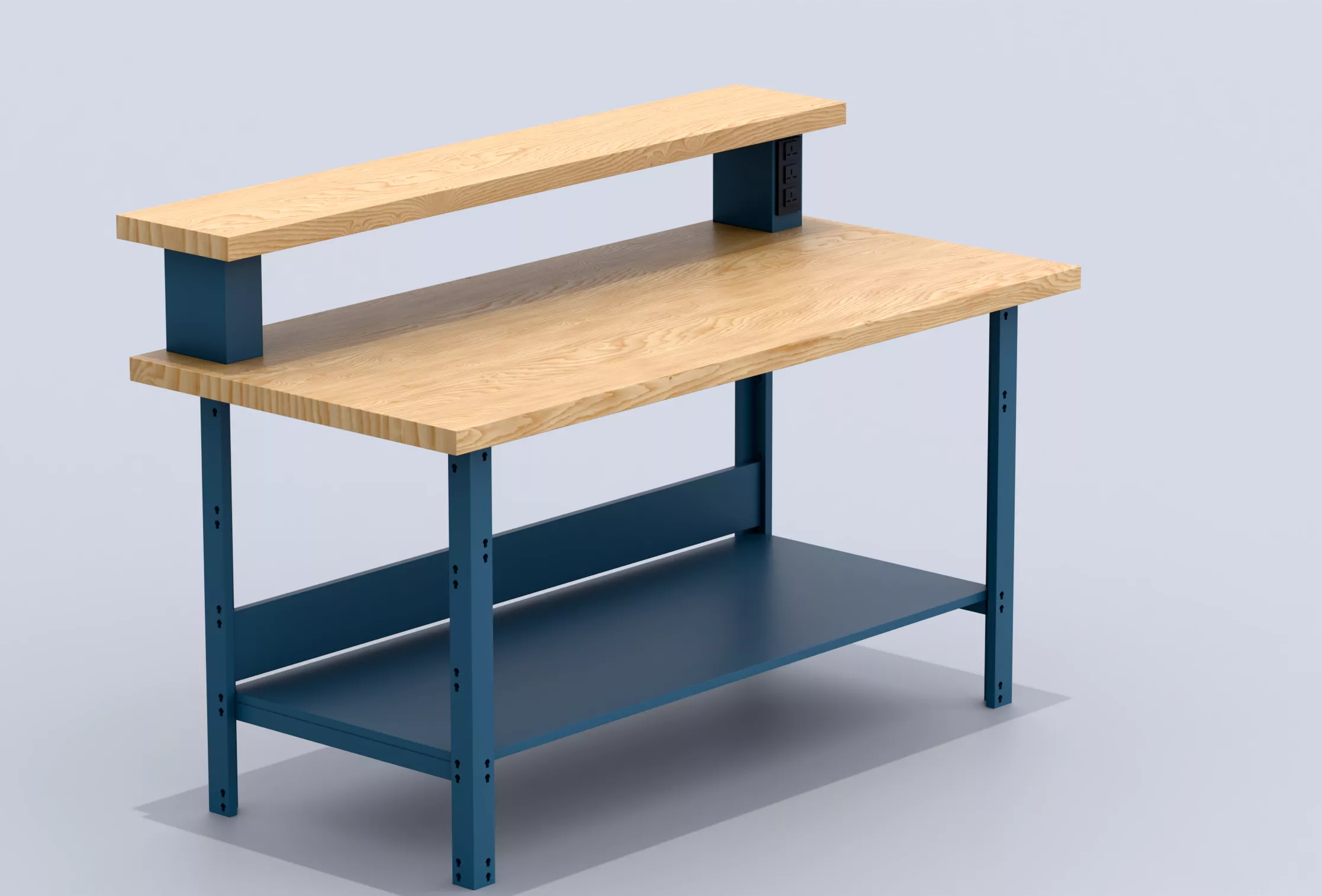 Industrial Workbench PBR 3D Model Free 3D model