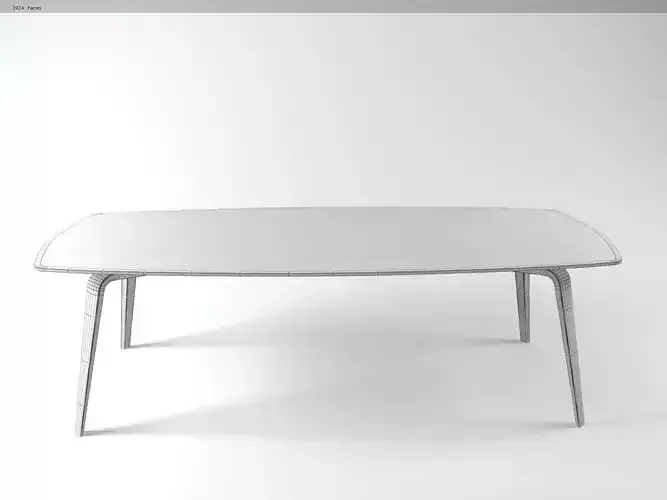 Gramercy table with legs and glass top