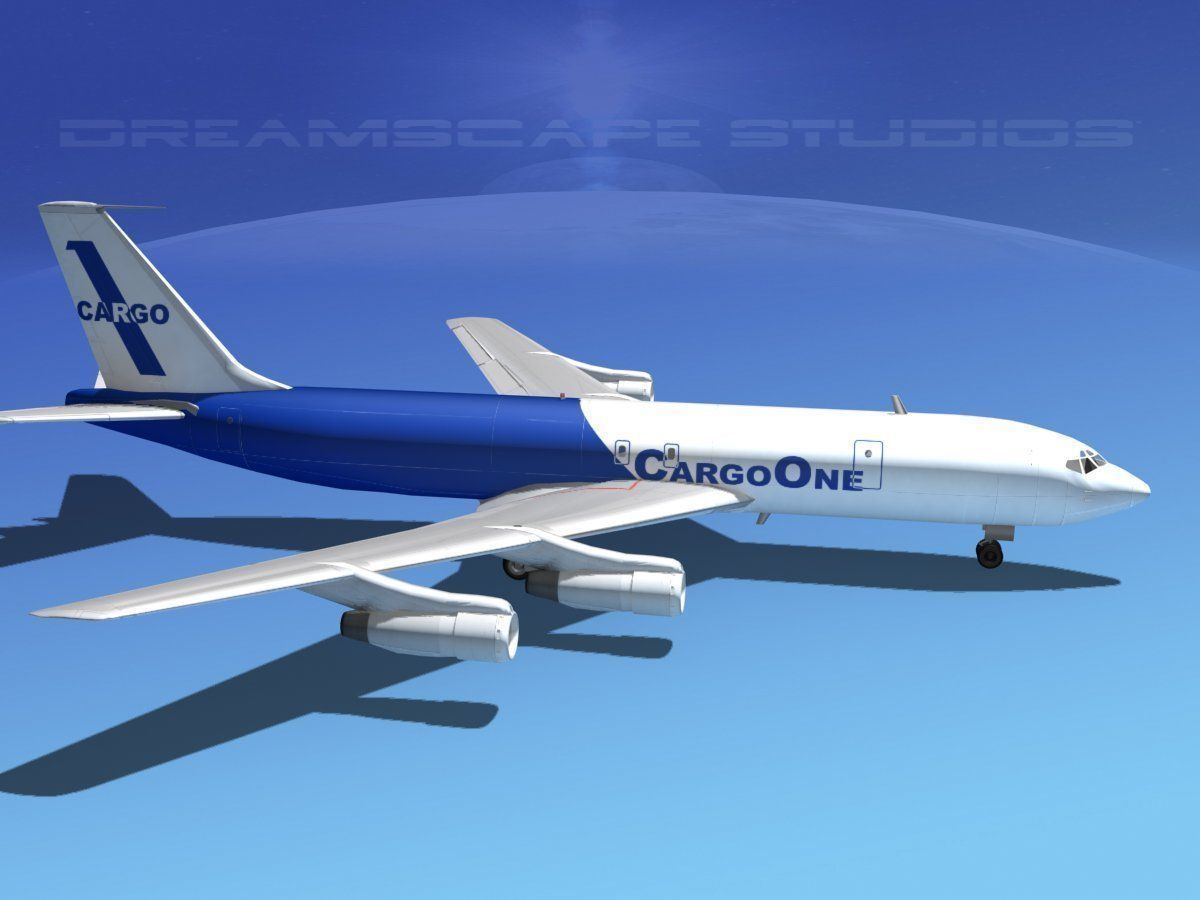 Boeing 707 Cargo One 3D model_8