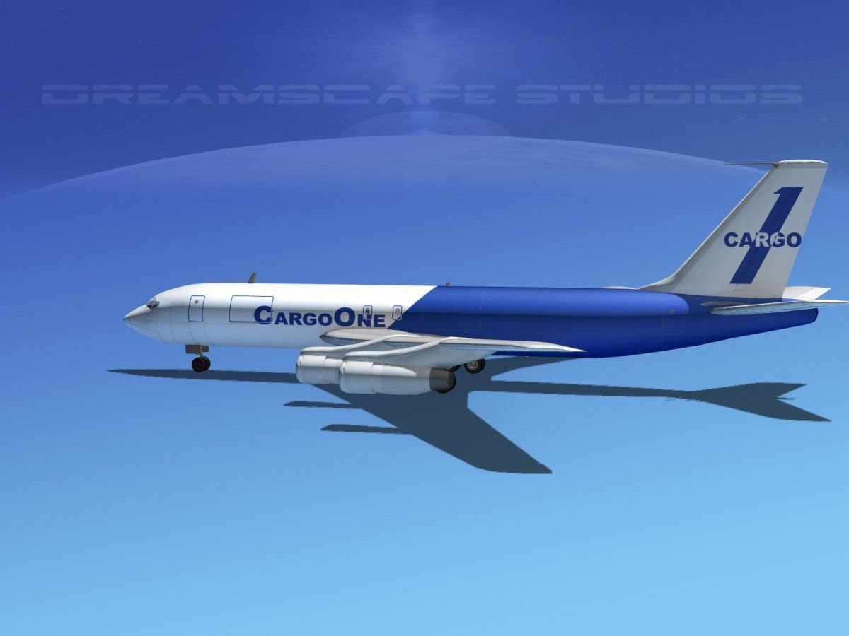Boeing 707 Cargo One 3D model_3