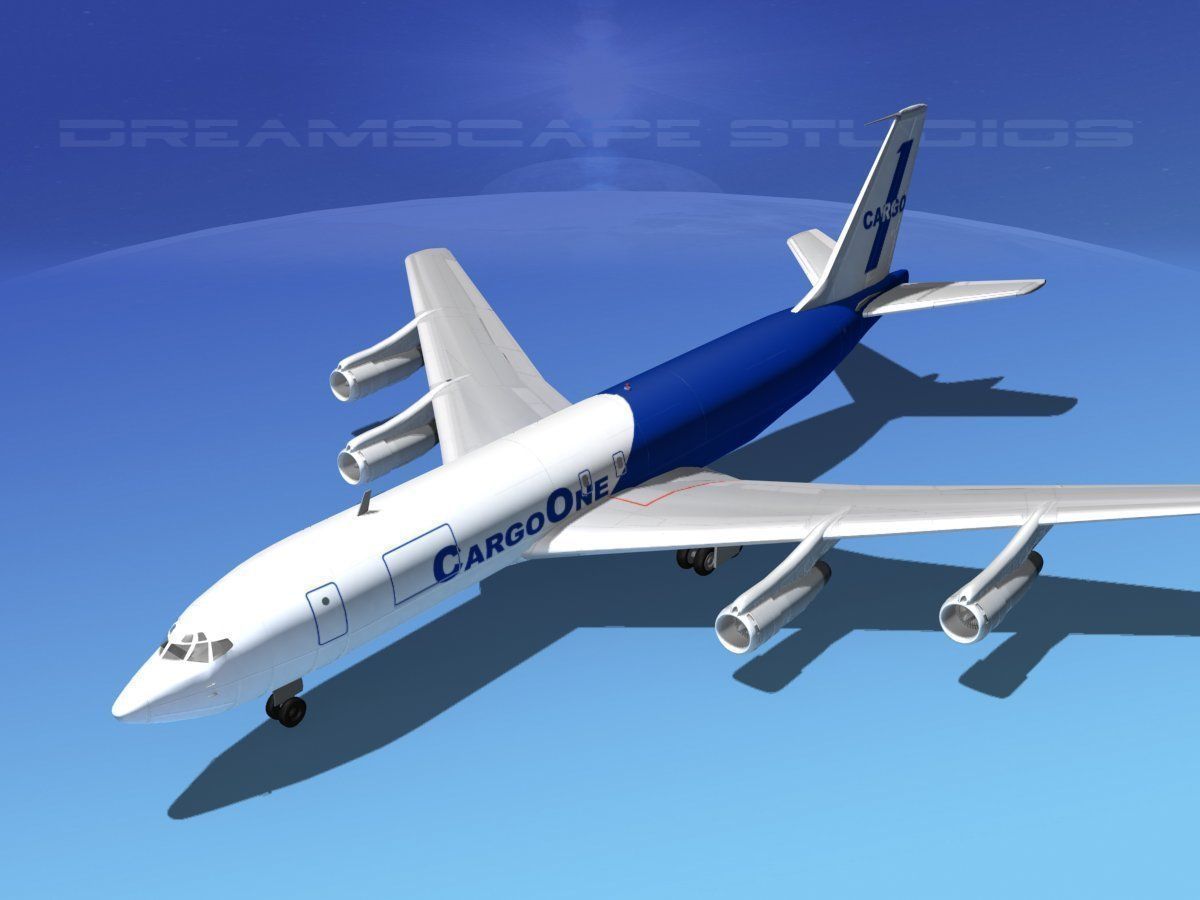Boeing 707 Cargo One 3D model_10