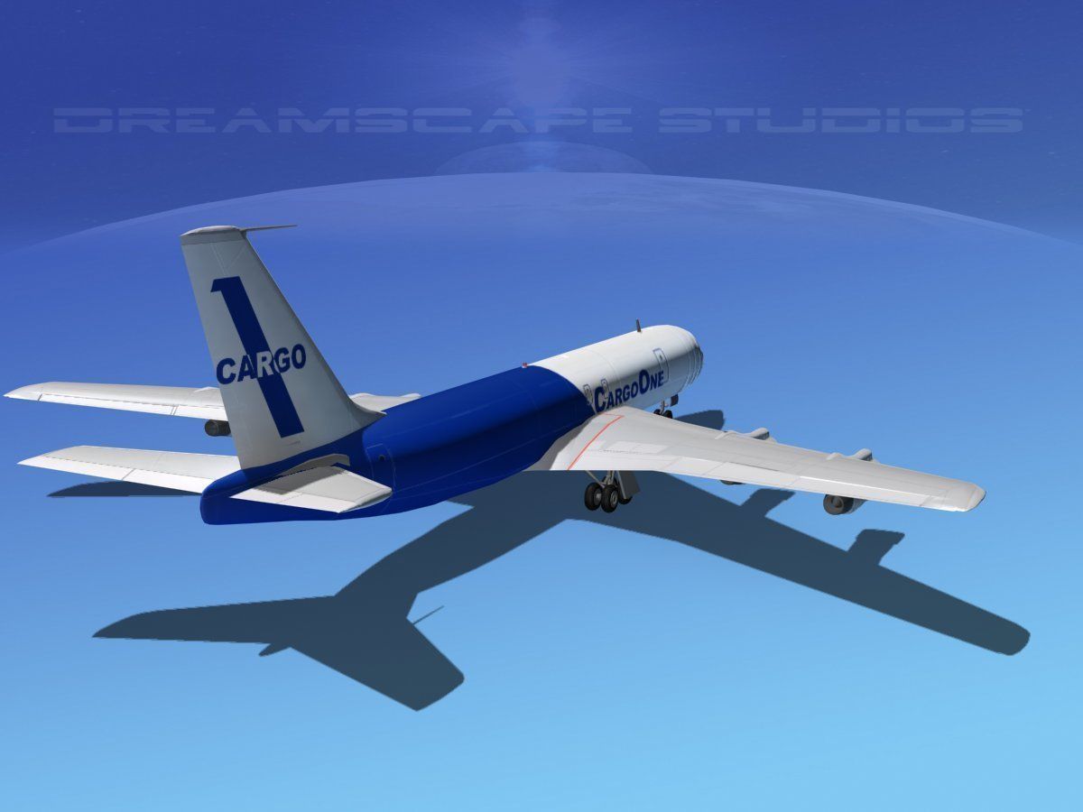 Boeing 707 Cargo One 3D model_6