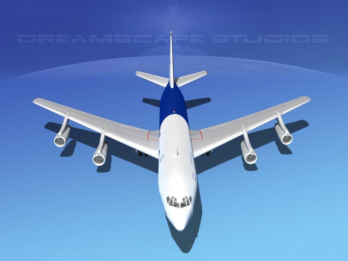 Boeing 707 Cargo One 3D model_9