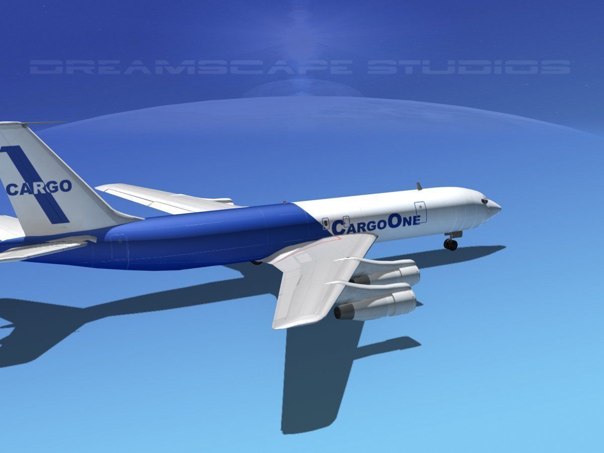 Boeing 707 Cargo One 3D model_7