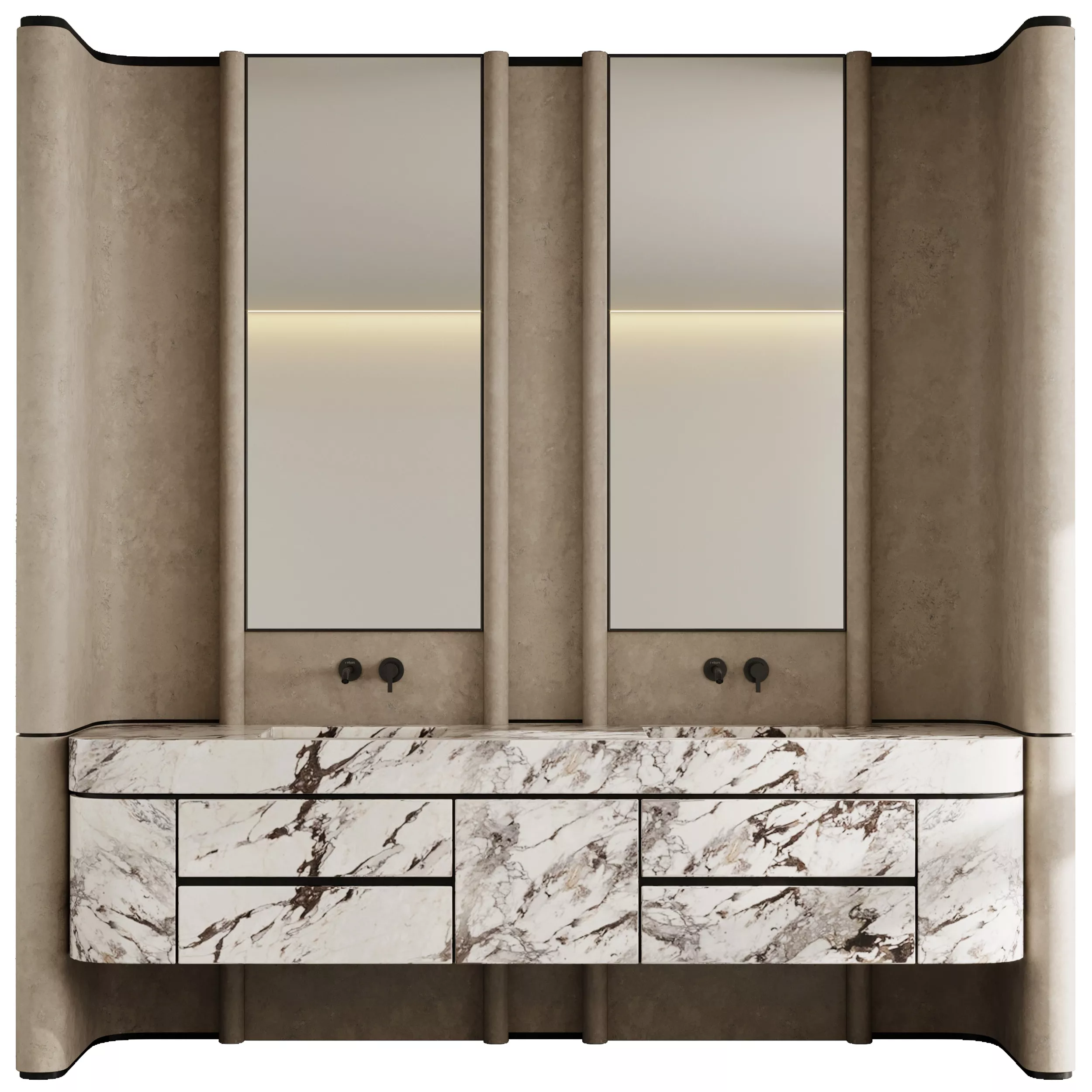 Bathroom furniture by Fauset Bathroom 245 Low-poly 3D model