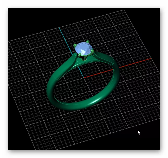 Rose Gold Classic Peg Head Round Diamond Solitaire Ring 3D print model