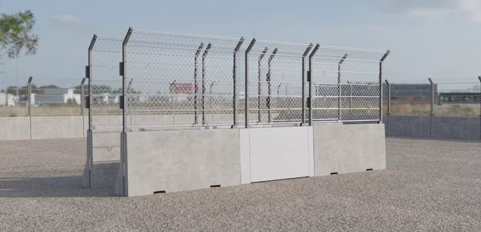 Single Metal Gates with Type A fenced block 250x130