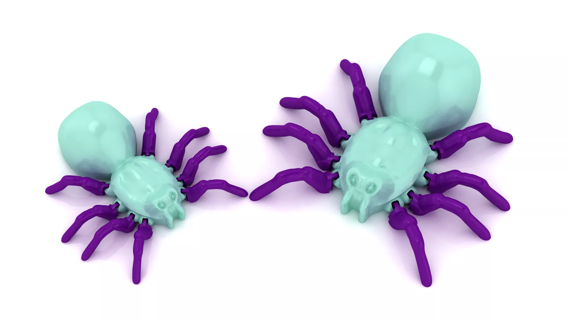 Flexi Purple Spider 3D print model
