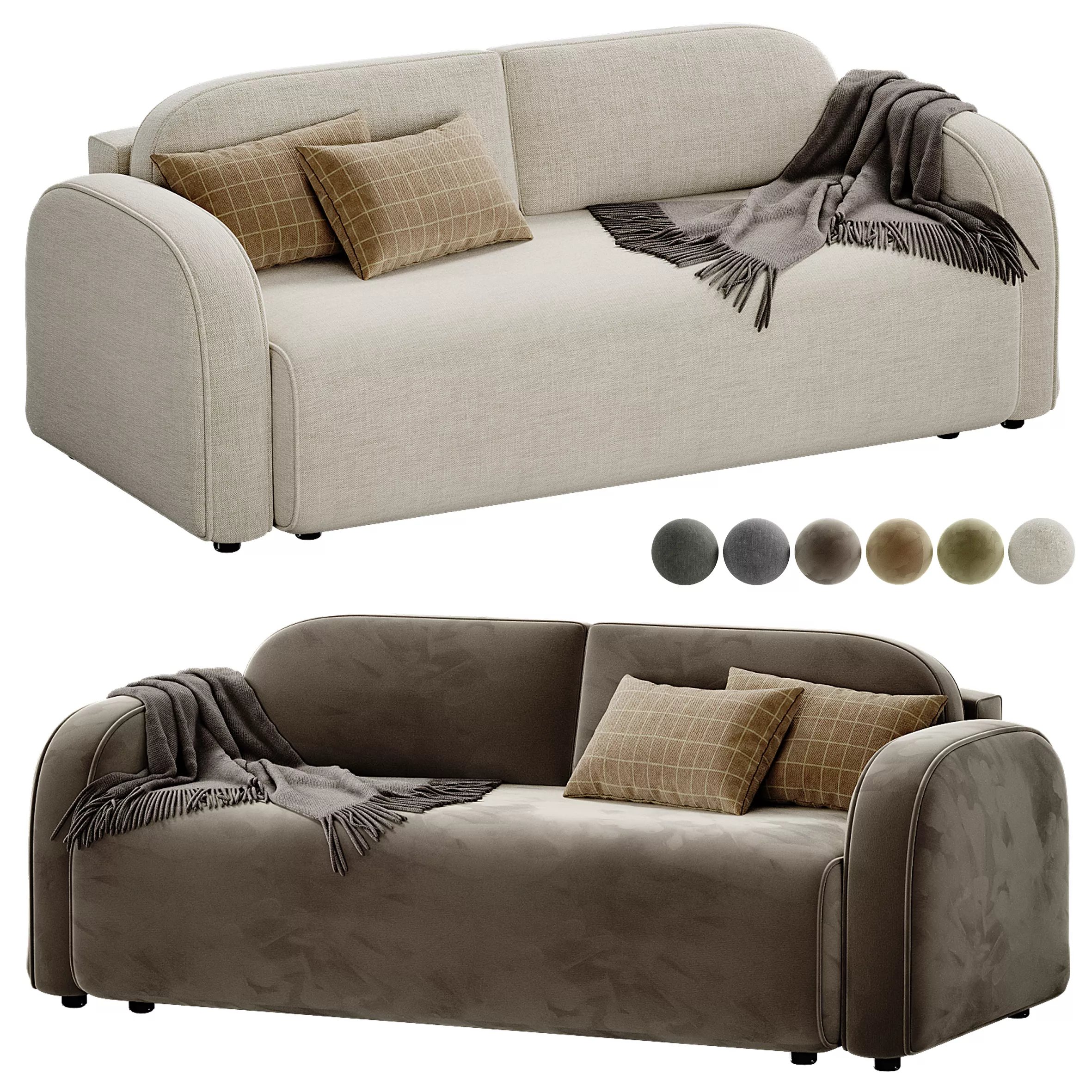 Divan Klaymar Velvet 3D model