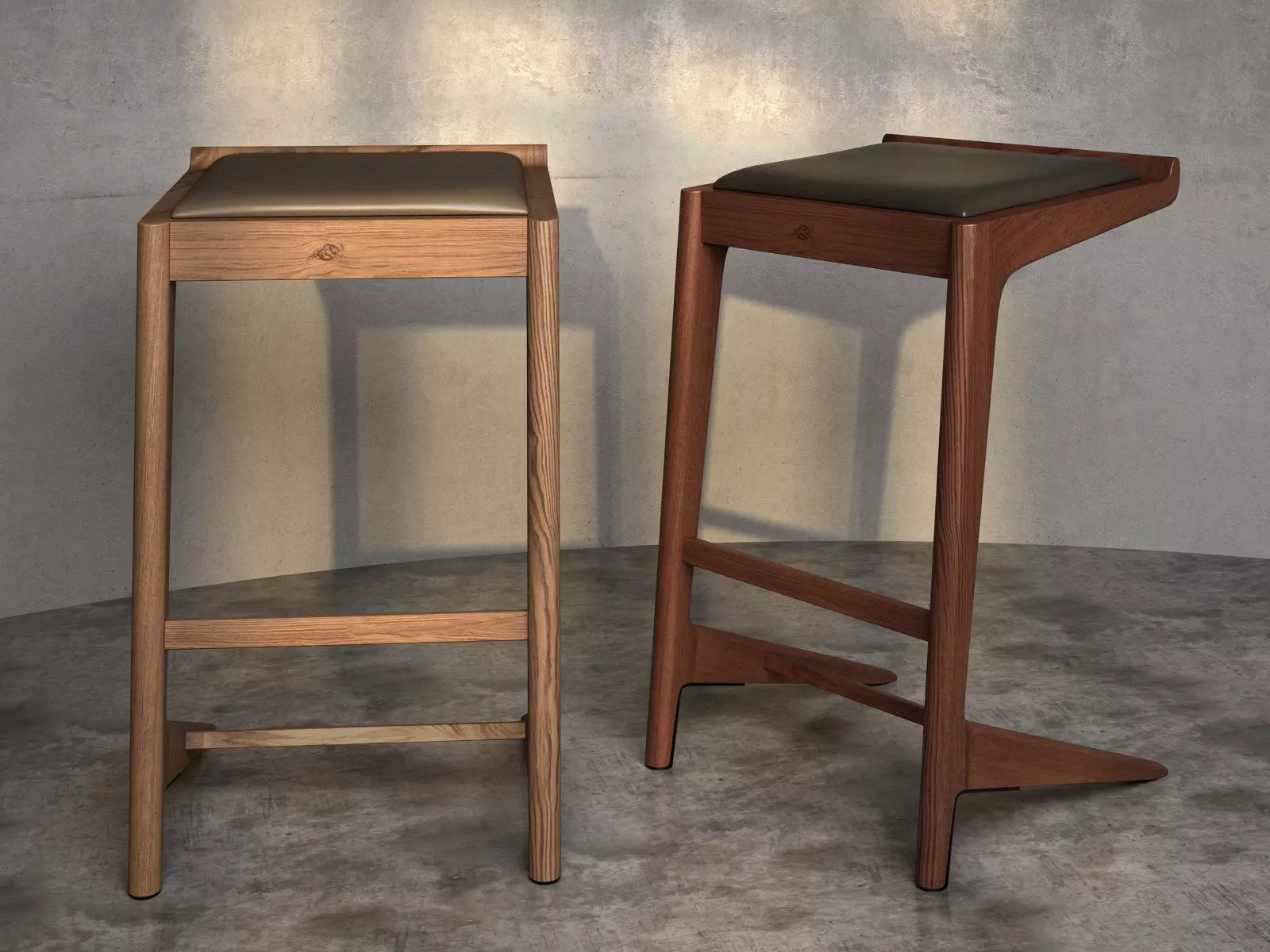 Curtis Stool 3D model_3