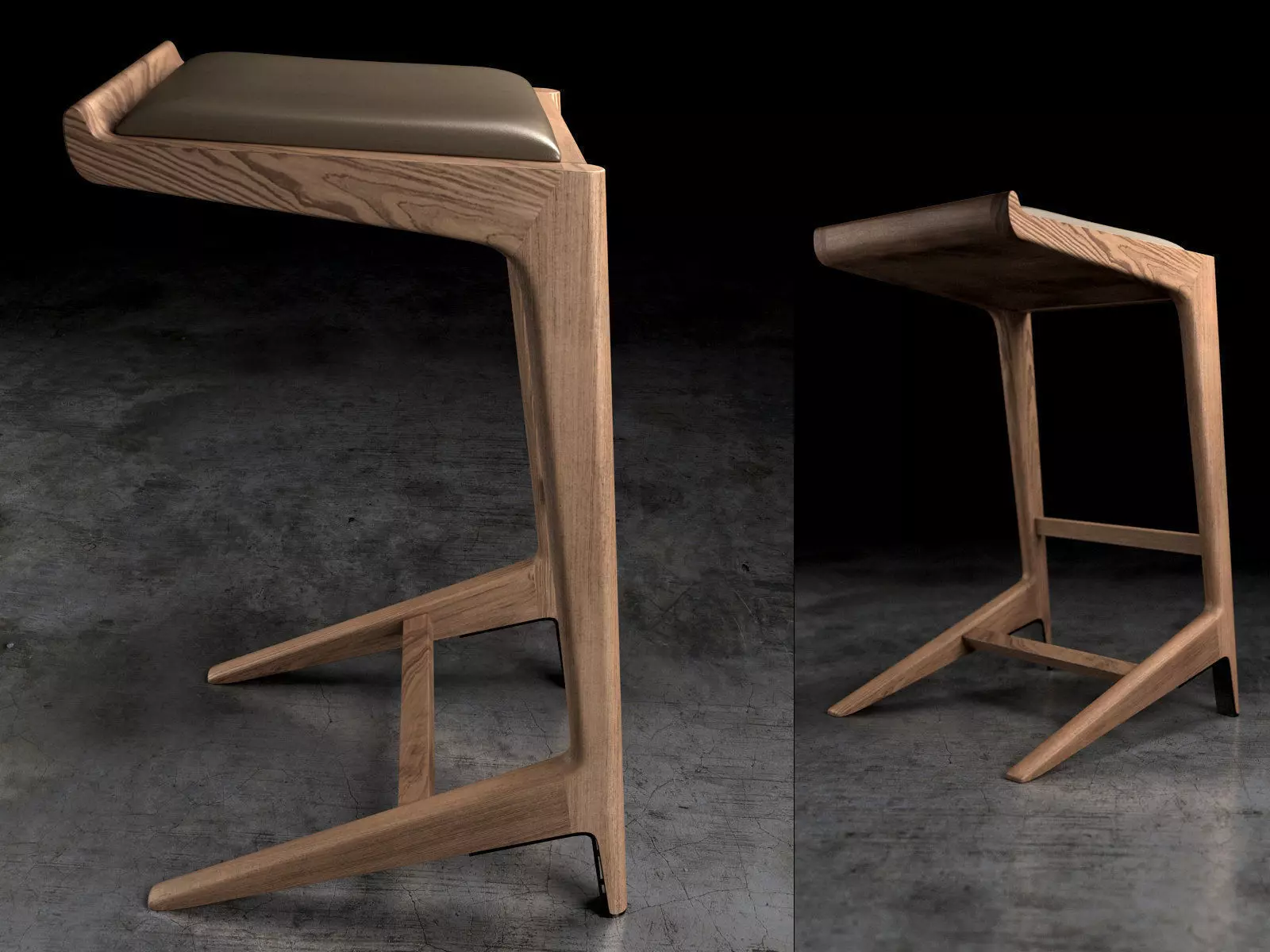 Curtis Stool 3D model_0