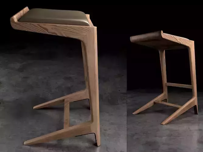 Curtis Stool 3D model