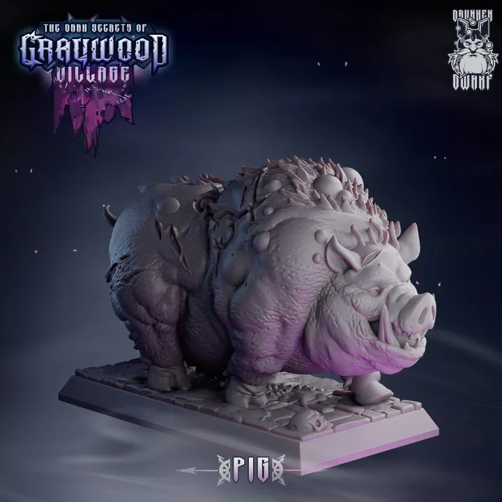 Pig animal 3D print model