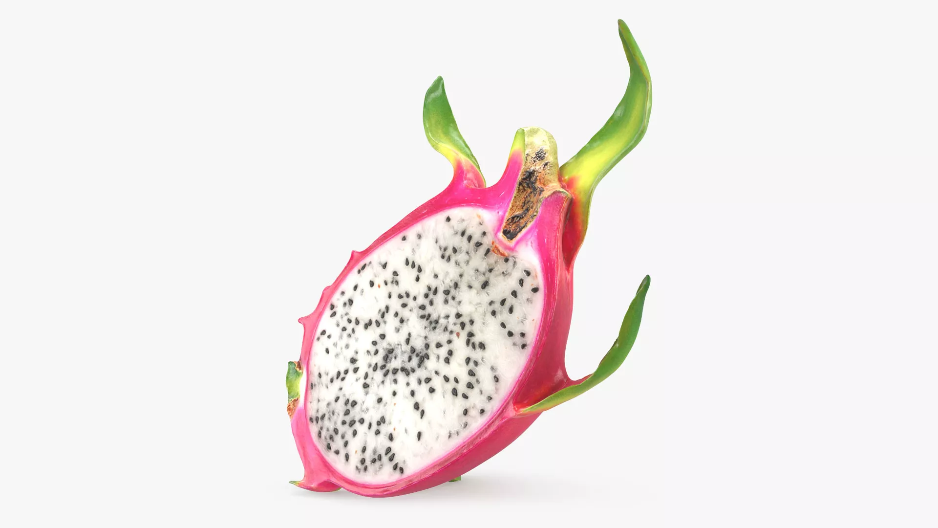 Half Dragon Fruit 01 Low-poly 3D model