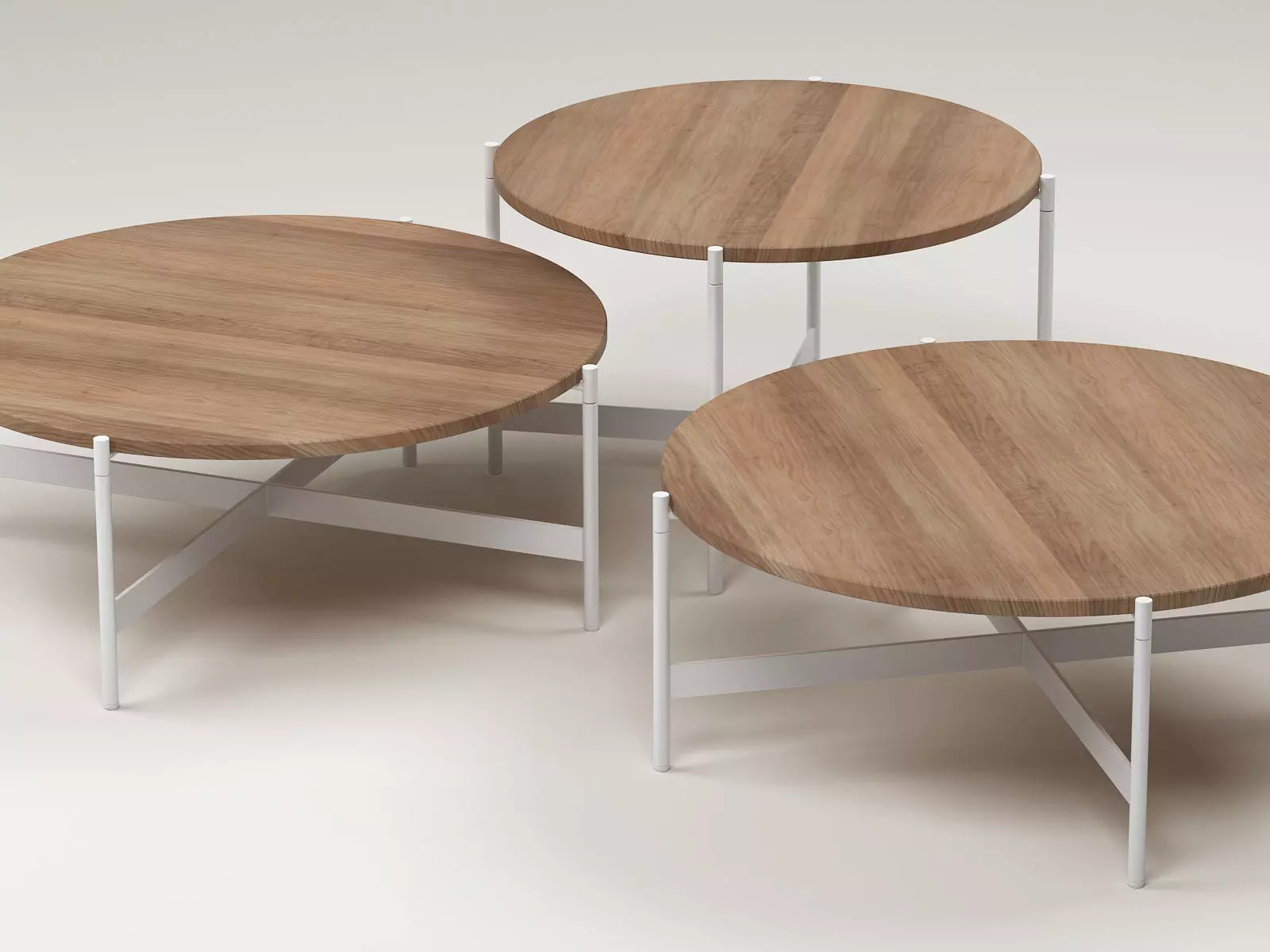 Heron square table with metal legs 3D model_4