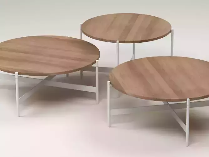 Heron square table with metal legs