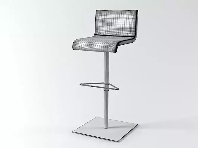 Amba two modern bar stools in orange