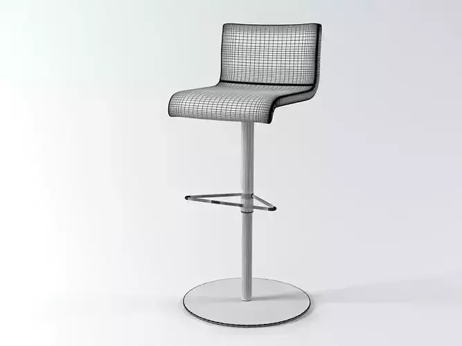 Amba two modern bar stools in orange