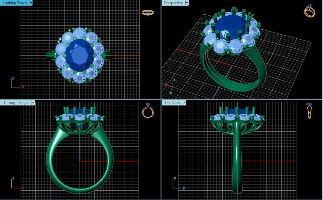 Ring R0116 3D print model_2