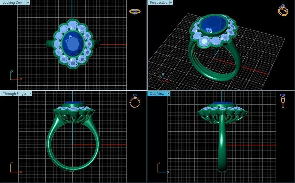 Ring R0117  3D print model_2