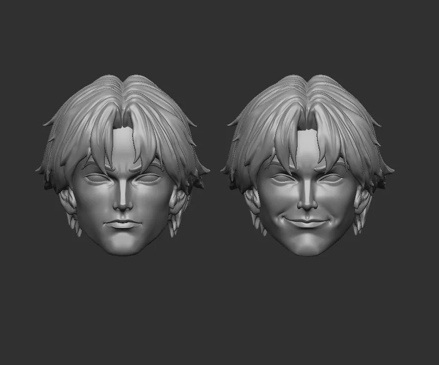 Dante DMC Netflix Headsculpt for Action Figures 3D print model