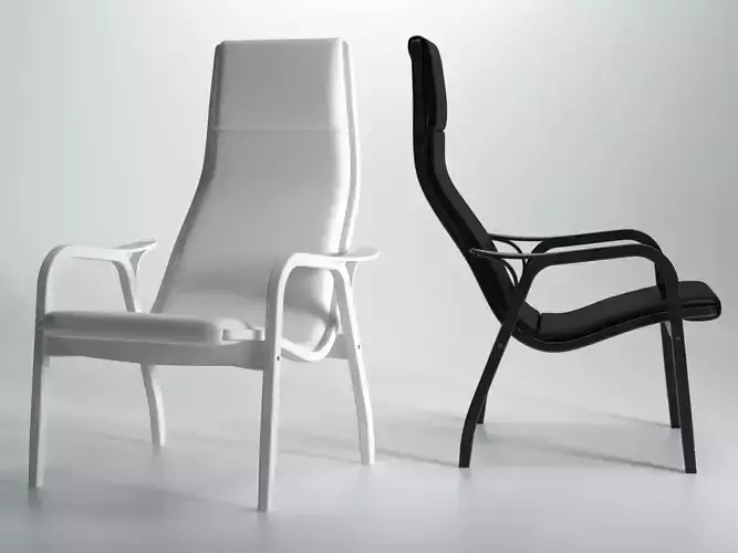 Lamino lounge chair 3D model