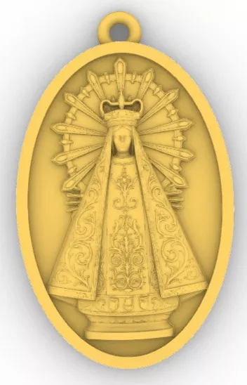 Dije Medalla Nuestra Senora de Lujan 3D print model
