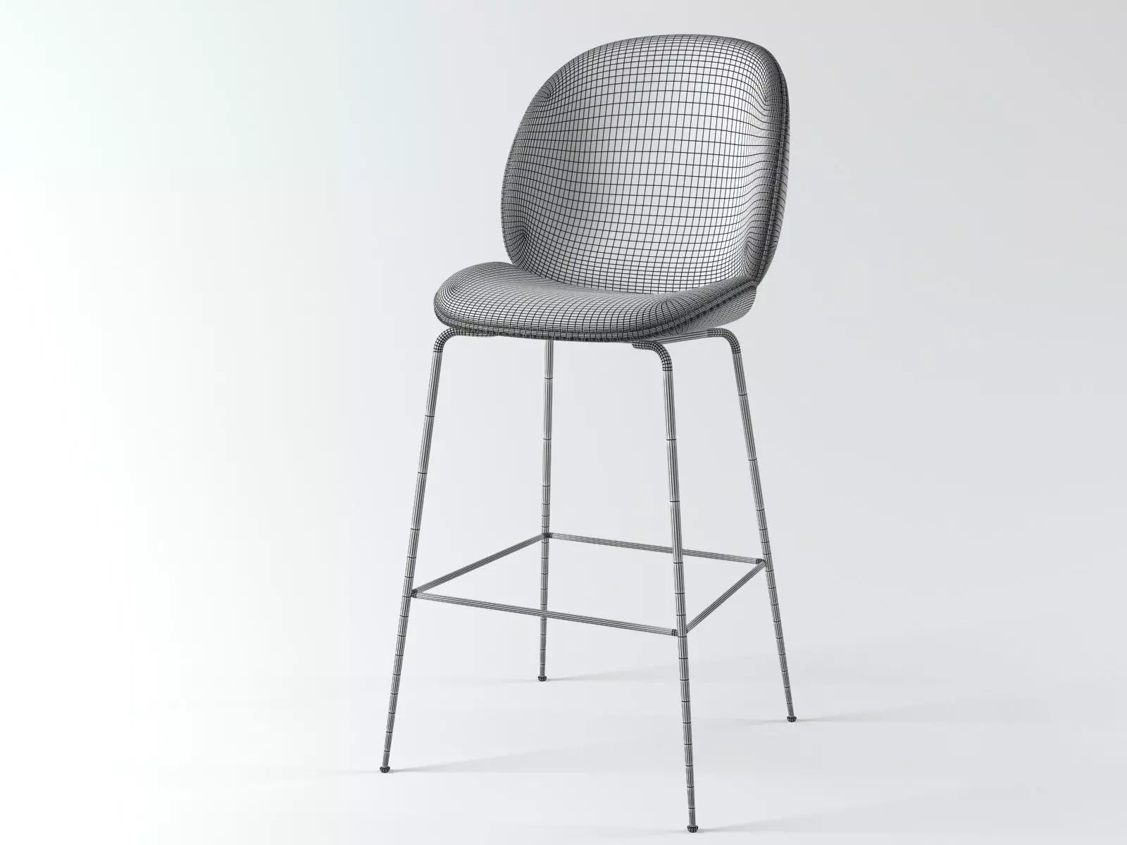 Beetle Barstool 3D model_6