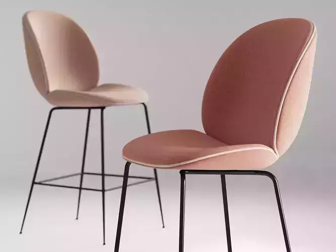 Beetle Barstool 3D model