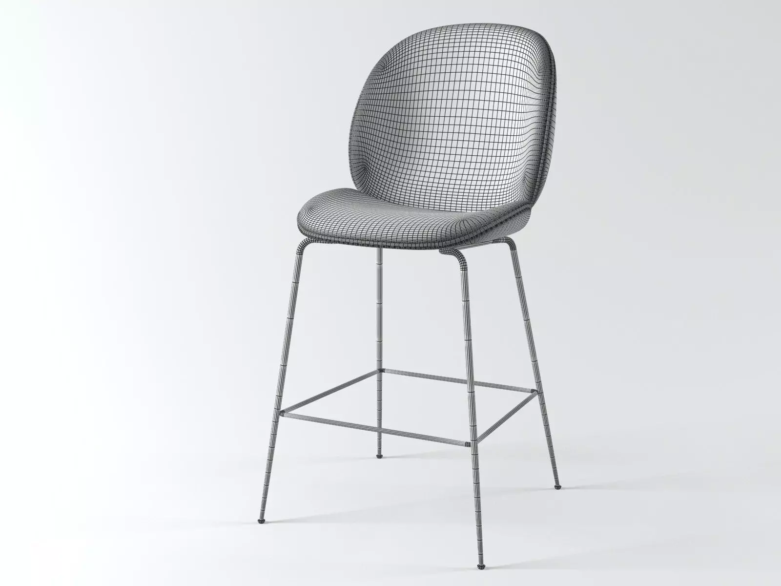 Beetle Barstool 3D model_5