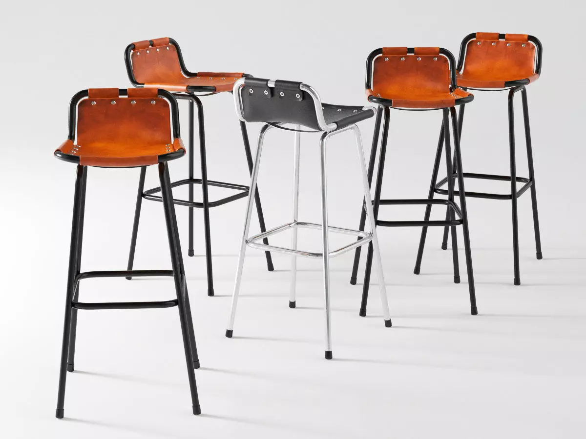 Les Arcs Barstool 3D model_0