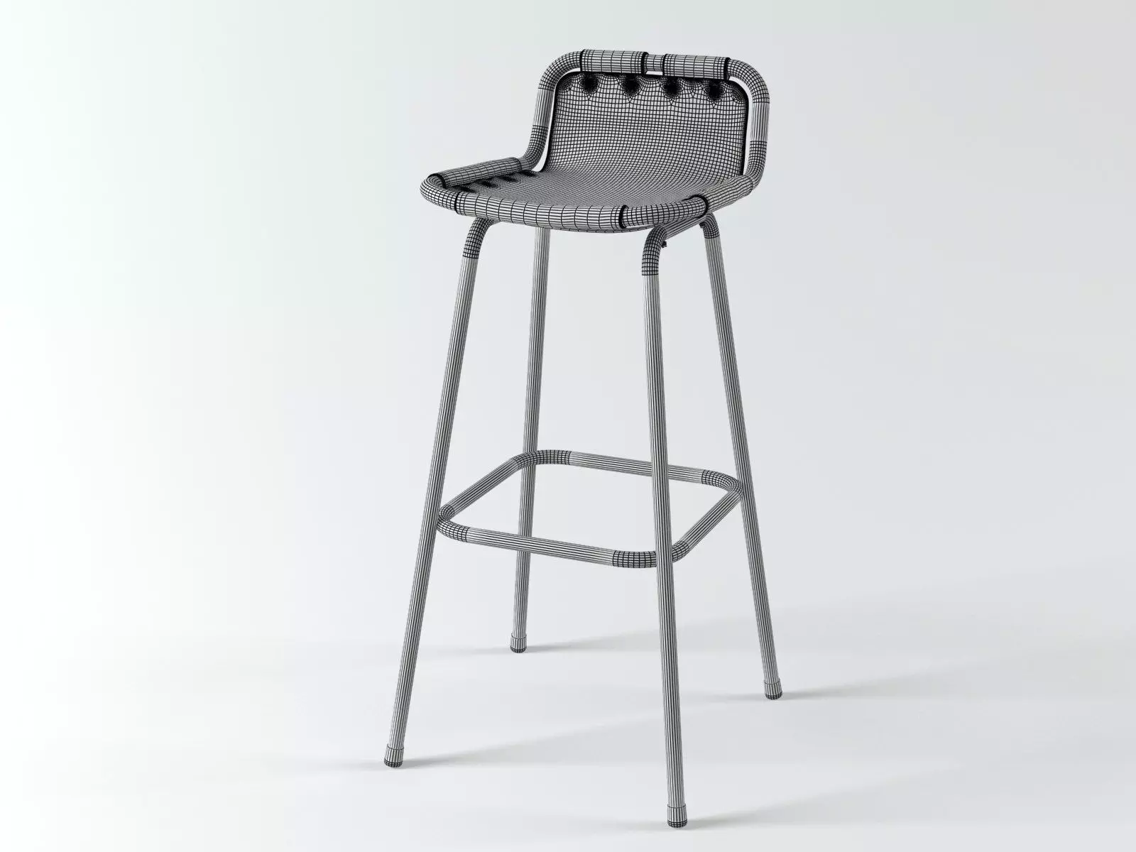 Les Arcs Barstool 3D model_9