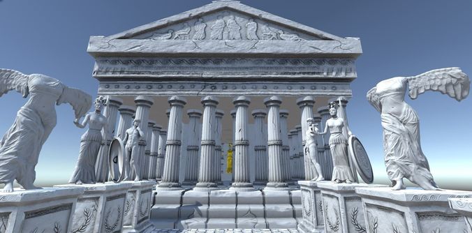 Ancient Greek City Pack I 33 GameReady Assets Low-poly 3D model