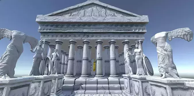 Ancient Greek City Pack I 33 GameReady Assets Low-poly 3D model