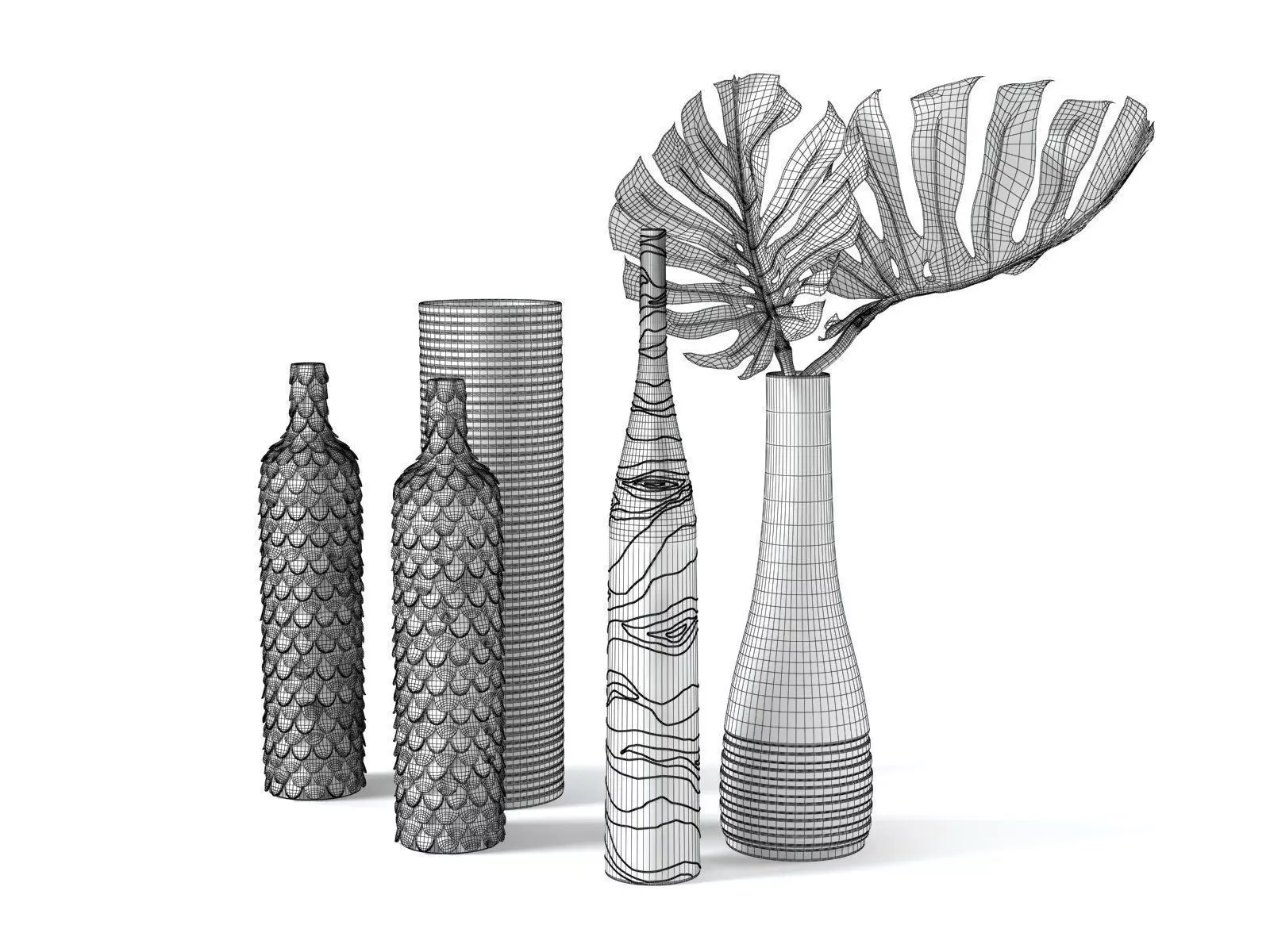 Ceramic Set 02 3D model_7