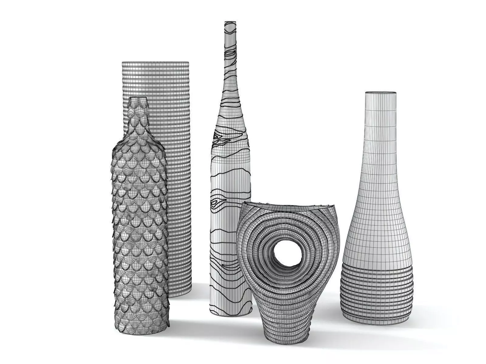 Ceramic Set 02 3D model_6