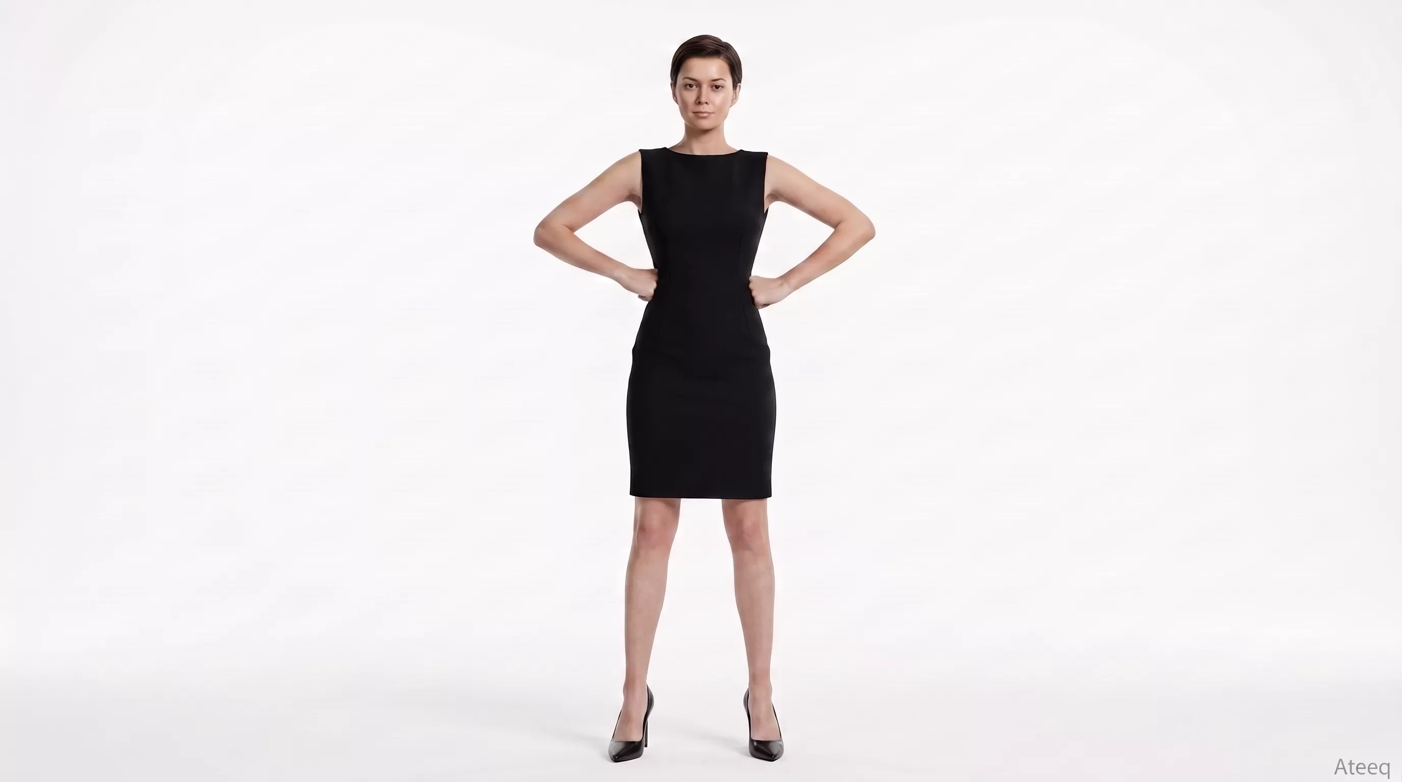 Beautiful Woman Realistic Human Figures 3D Game Ready 3D print model